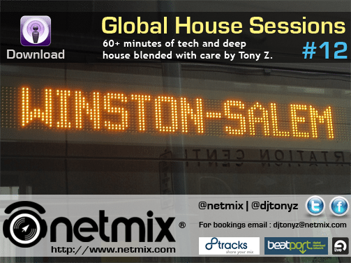 Digital flyer promoting the Netmix Global House Sessions Podcast Episode 11