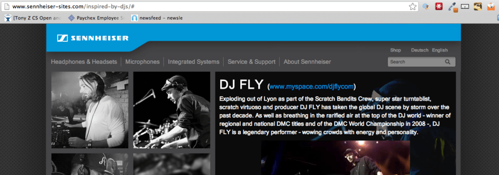 DJ Fly Sennheiser Inspired by DJ SEO Issues Screenshot of DJ Fly Sennheiser Inspired by DJ SEO Issues