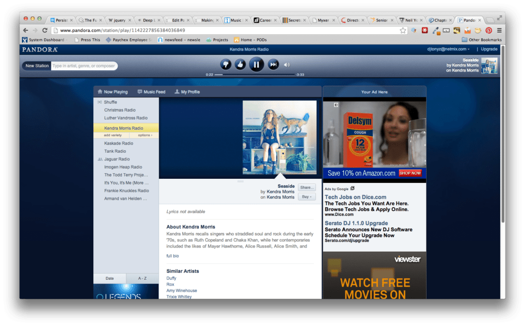 Pandora Audio Player Pandora Audio Player Screenshot