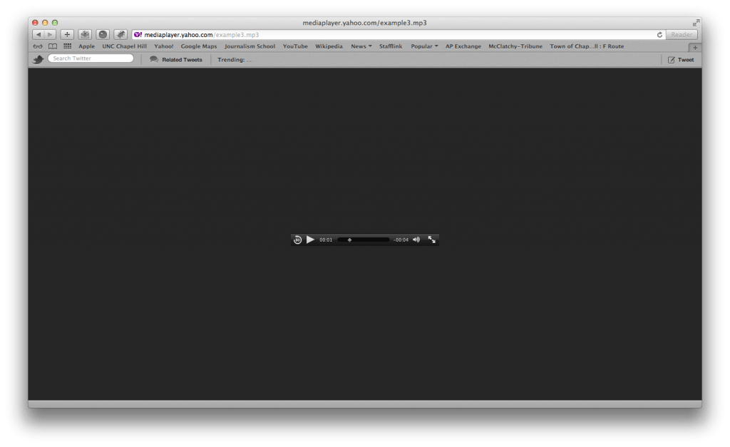 Safari Audio Player screenshot