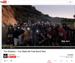 ScreenShot of YouTube video window with skip advertisement feature